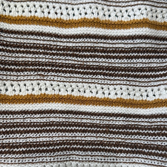 House of Harlow 1960 Crochet Knit crop Striped Button-Up Knit Cardigan Sz.S/M - Picture 12 of 14